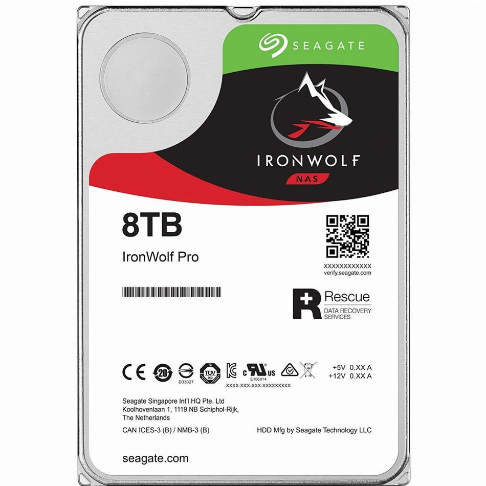 8TB Seagate IronWolf ST8000VN004 7200RPM 256MB NAS *Bring-In-Warranty*