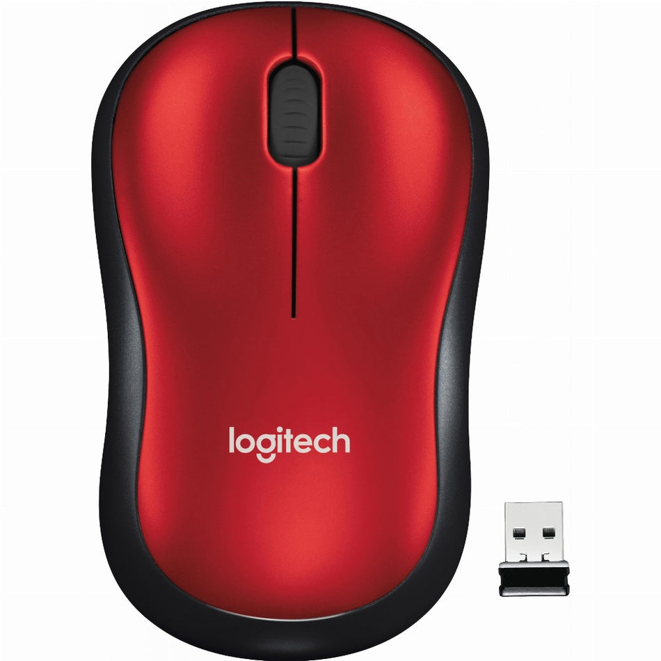 Logitech M185 RF Wireless red