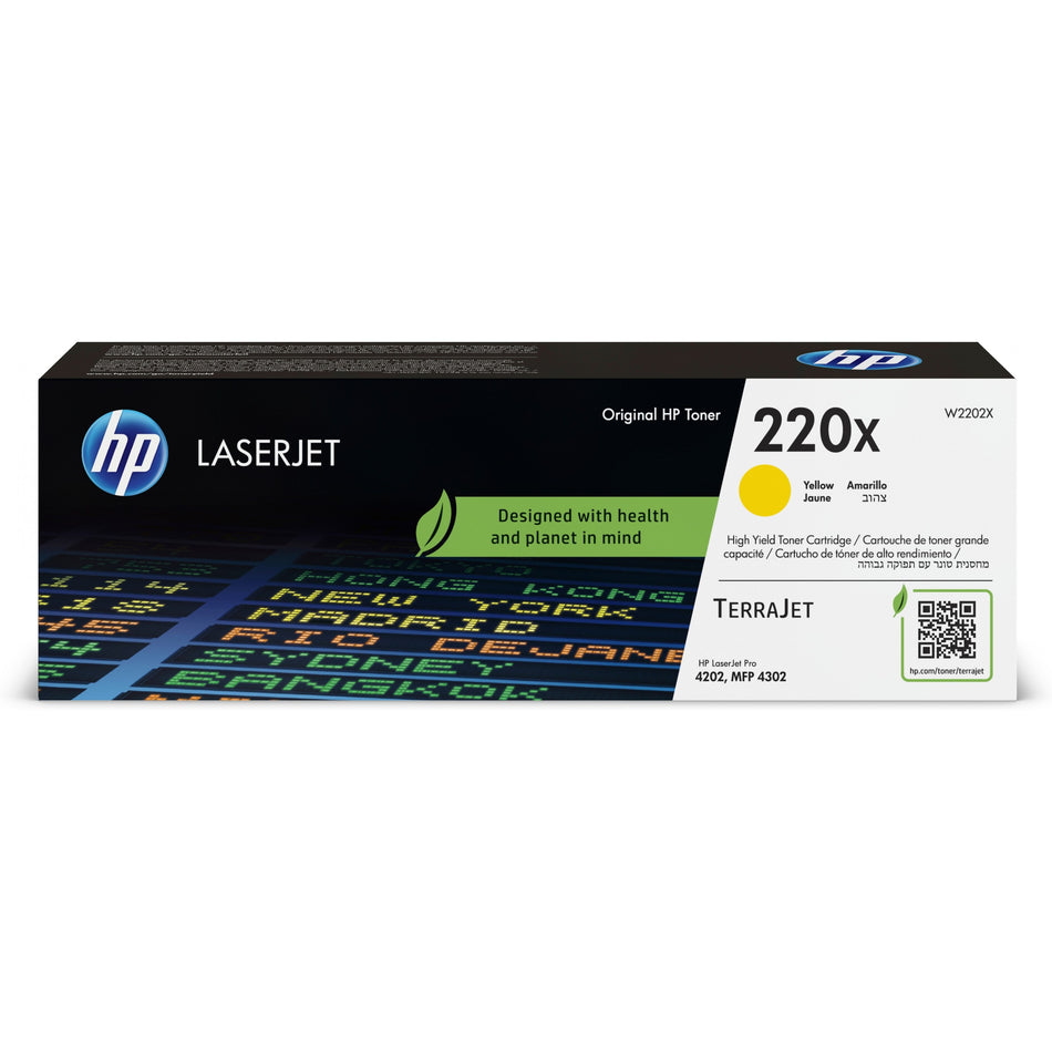 HP Toner 220X W2202X Gelb bis zu 5.500 Seiten