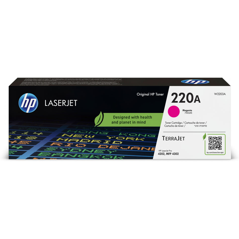 HP Toner 220A W2203A Magenta bis zu 1.800 Seiten