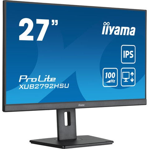 68,6cm/27" (1920x1080) Iiyama ProLite XUB2792HSU-B6 16:9 FHD IPS 100Hz 0,4ms HDMI DP Pivot VESA Speaker Black