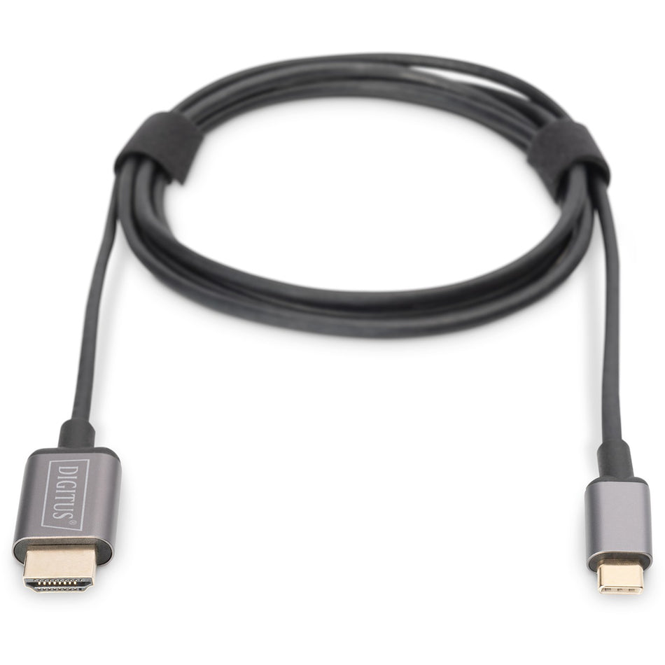 Digitus USB-C > HDMI (ST-ST) 1,8m Adapterkabel 4K UHD 30Hz Black