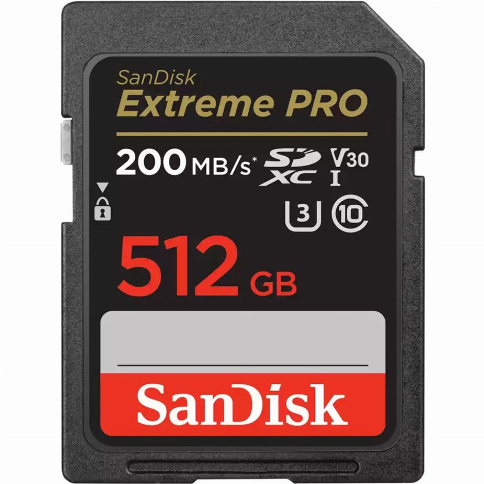 CARD 512GB SanDisk Extreme PRO SDXC 200MB/s