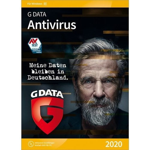 G DATA Antivirus Windows - 1 Year (8 Lizenzen) - New - ESD-Download