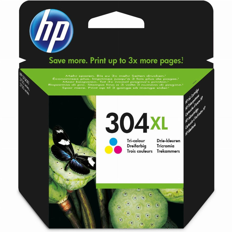 HP Tinte 304XL N9K07AE Color (Cyan/Magenta/Gelb)