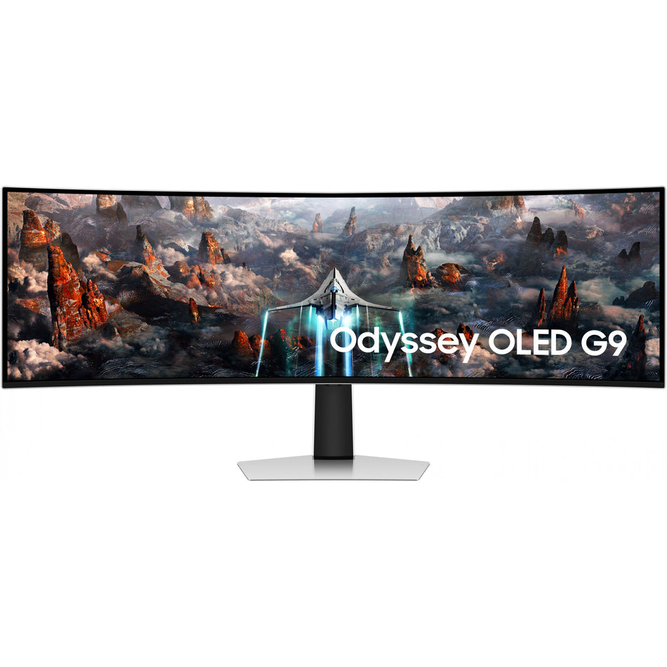 124cm/49" (5120x1440) Samsung Odyssey G9 S49CG934SU Curved OLED DualQuadHD 240Hz DisplayHDR400 0,03ms DP MicroHDMI HDMI Speaker Silver