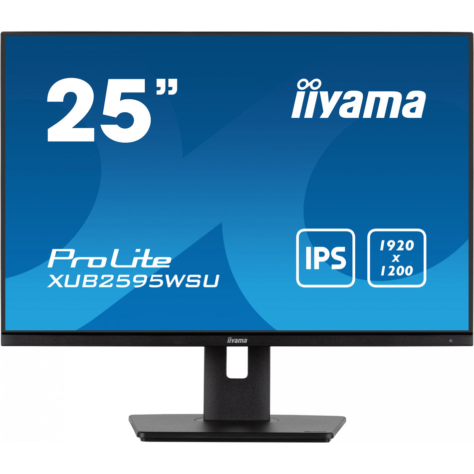 63,36cm/25" (1920x1200) iiyama Prolite XUB2595WSU-B5 LED IPS 16:10 4ms VGA HDMI DP USB LS Pivot Black