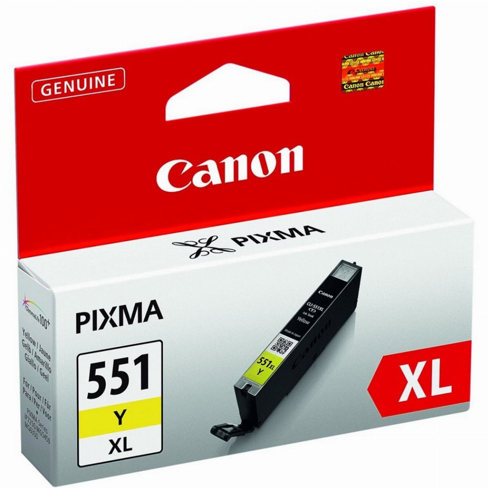 Canon Tinte CLI-551XL 6446B001 Gelb bis zu 715 Seiten gemäß ISO/IEC 24711
